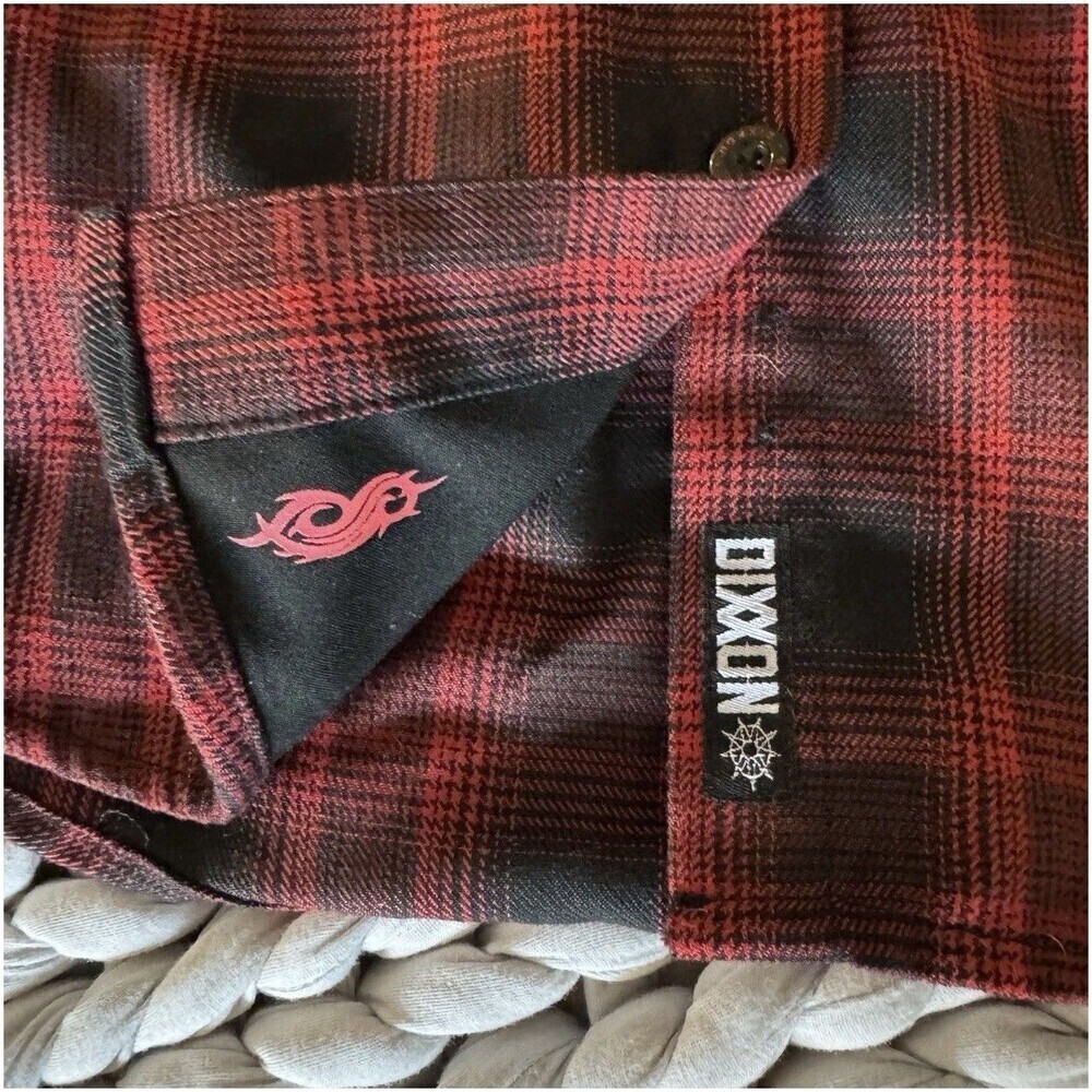 DIXXON Flannel 24th Anniversary Self Titled Album The Slipknot Women’s Sz Medium - Picture 7 of 9